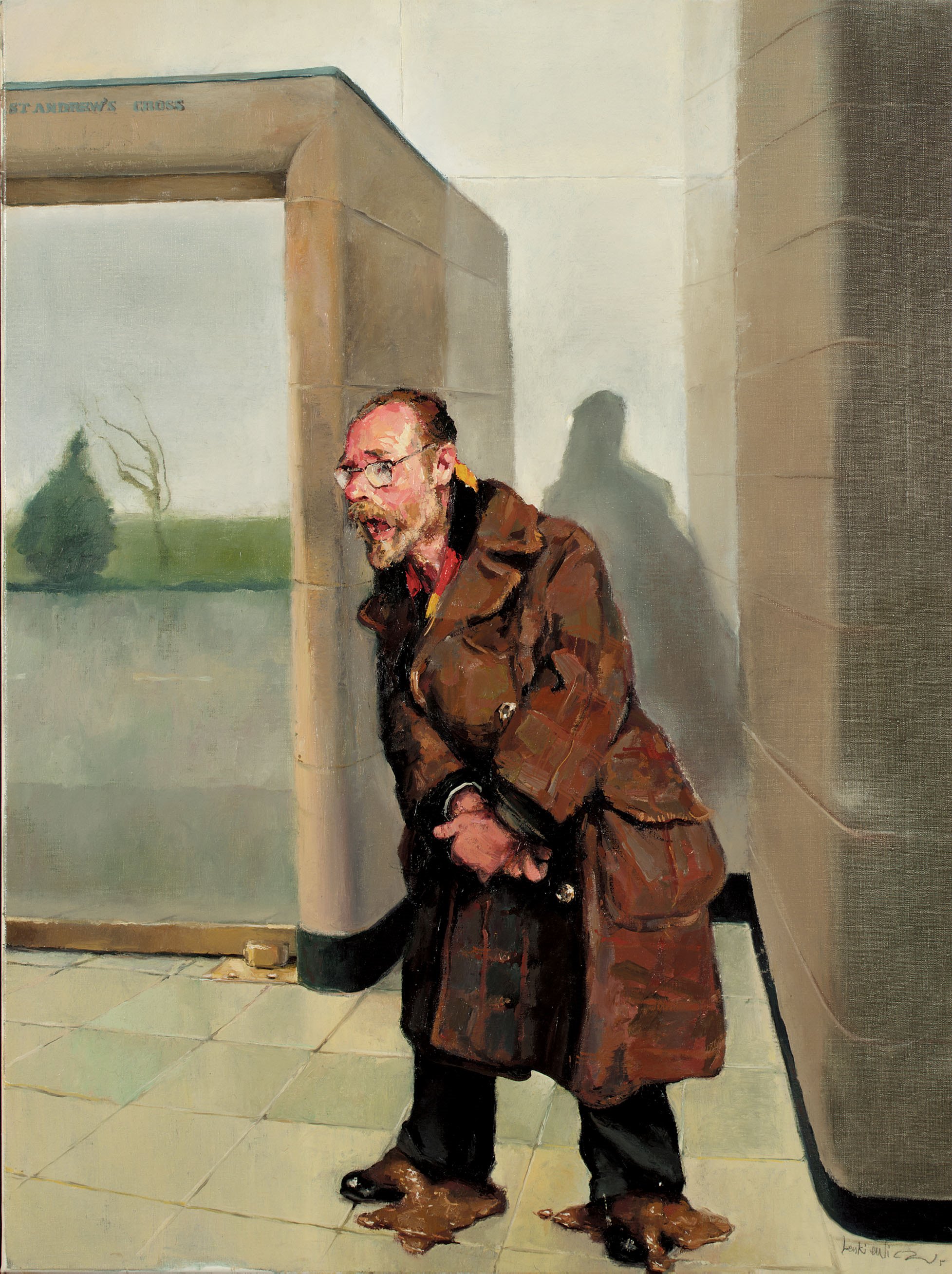Mr Albert Ernest Fisher (Bishop) shitting himself outside a St Andrew s