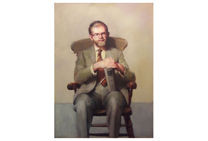 R O Lenkiewicz PORTRAIT OF JOHN WRIGHT MA, AREA EDUCATION OFFICER