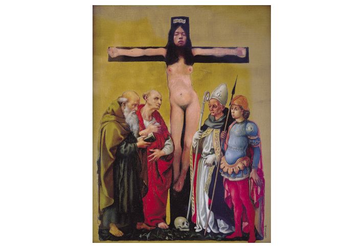 Lelya on the Cross with Pesellino’s Saints. 1975
