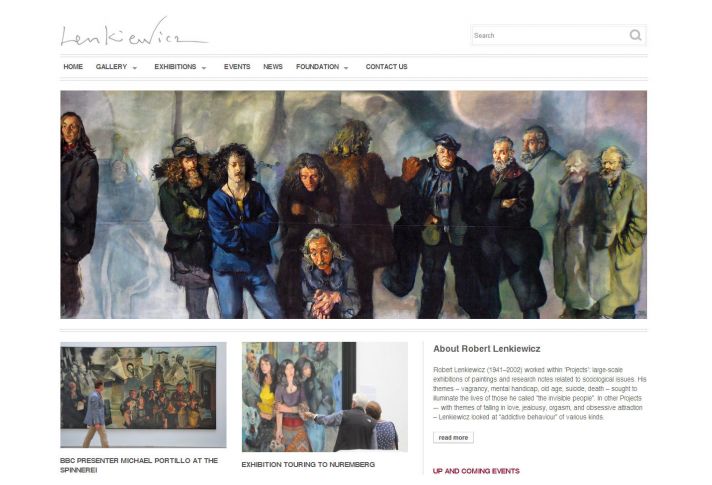 Homepage screen grab
