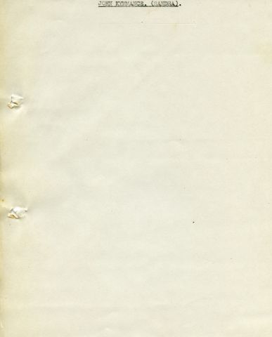 JOHN KYNANCE. (SANDRA). 257 x 205 mm